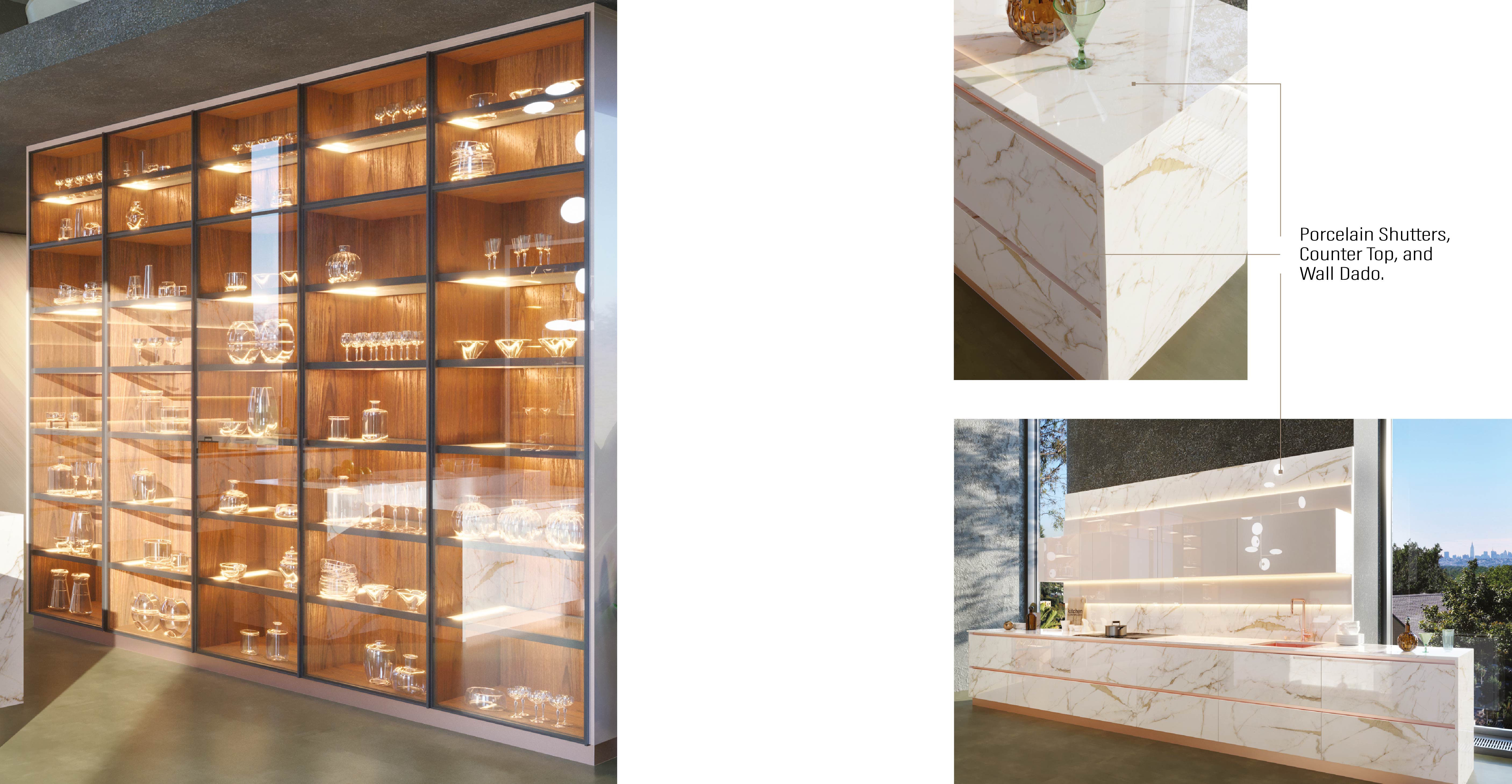 Luxe Pietra Modular Kitchen | Stone-Finish Luxury Kitchens